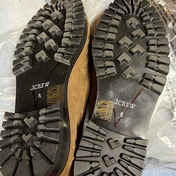 J Crew BLACK Winona lug-sole penny loafers in suede BP306 - Picture 3 of 3